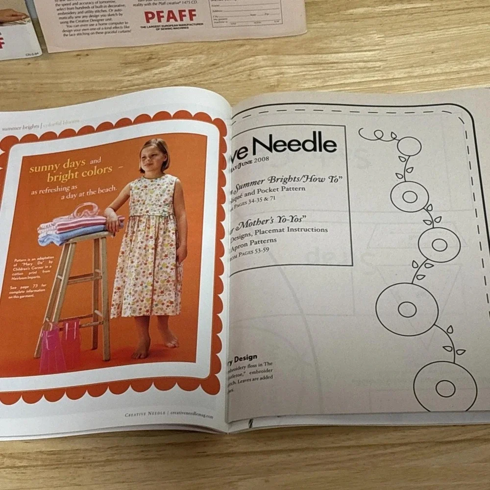Lot 4 Creative Needle‎ Smocking Hand Sewing 1993-2008 Embroidery Insert Patterns